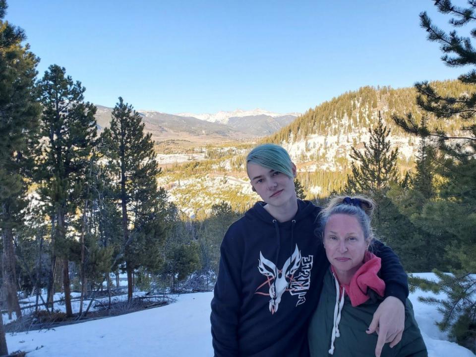 PHOTO: Cobalt Sovereign, left, a nonbinary and transgender 17-year-old, was the victim of an assault in a Minnesota high school. The incident is under investigation by local police as a potential hate crime. (Courtesy of Ashley Sovereign)