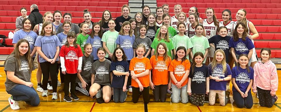 Youth basketball players from all over the county poured into the Red Palace Tuesday to celebrate "Missy Basketball Night." Any youngster who wore her Missy team shirt was admitted to this Lackawanna League contest between Honesdale and Abington Heights free of charge.