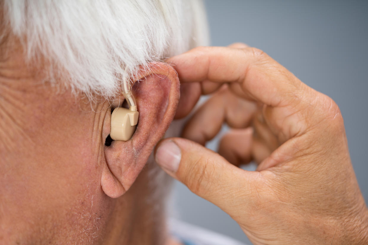 Hear Disability Problems. Assistive Ear Audiology Technologies