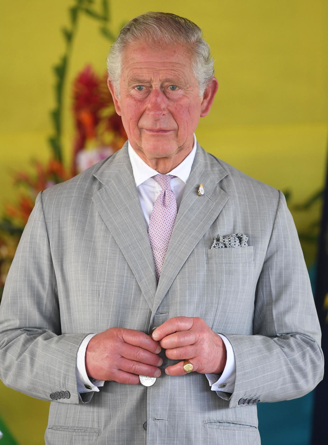 In 2019, attention focused on the swollen fingers and hands of then-Prince Charles. (Tim Rooke / Getty Images)