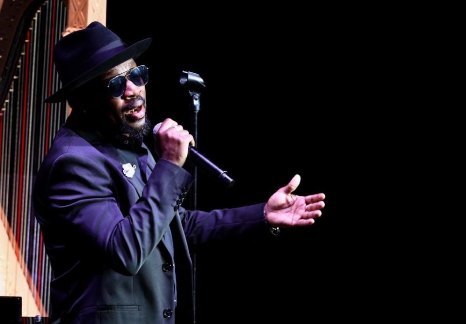 Anthony Hamilton performs onstage during Nipsey Hussle’s Celebration of Life at STAPLES Center on April 11, 2019 in Los Angeles, California. (Photo by Frederick M. Brown/Getty Images For All Money In Records and Atlantic Records)