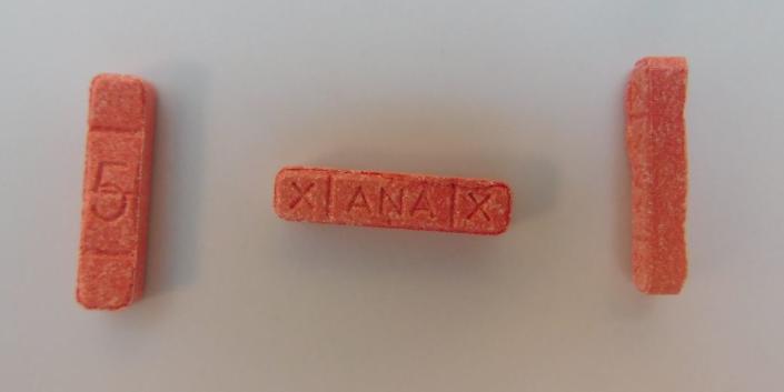 A batch of fake Xanax that was seized from the factory. (Met Police)