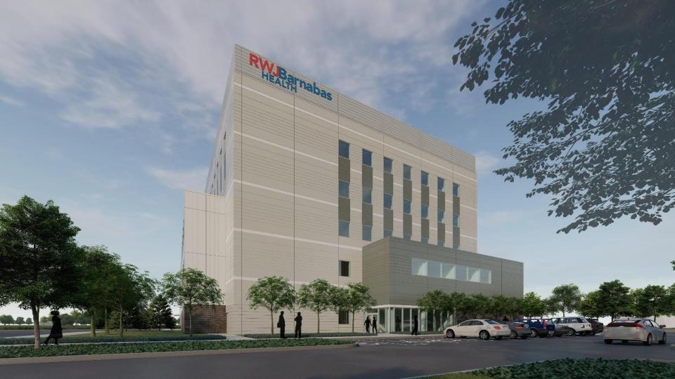 A rendering of RWJBarnabas Health’s planned Vogel Medical Campus at the former Fort Monmouth Myer Center site in Tinton Falls.