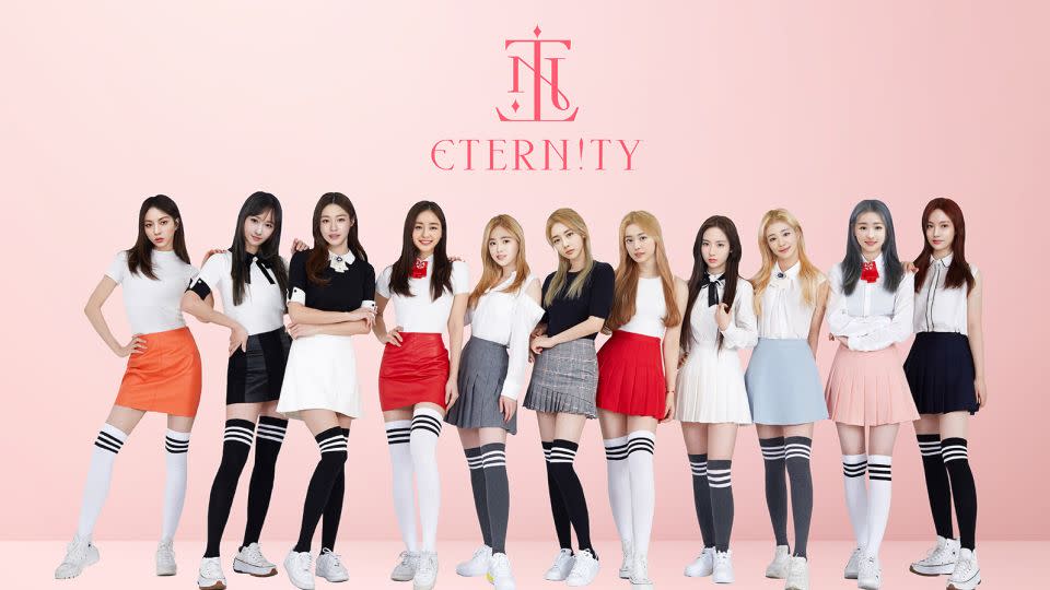 The 11-member group Eternity was created by South Korean music management company, Pulse9. - Pulse9