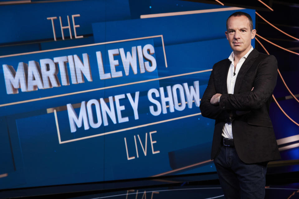 Martin Lewis hosting the Money Show Live on ITV