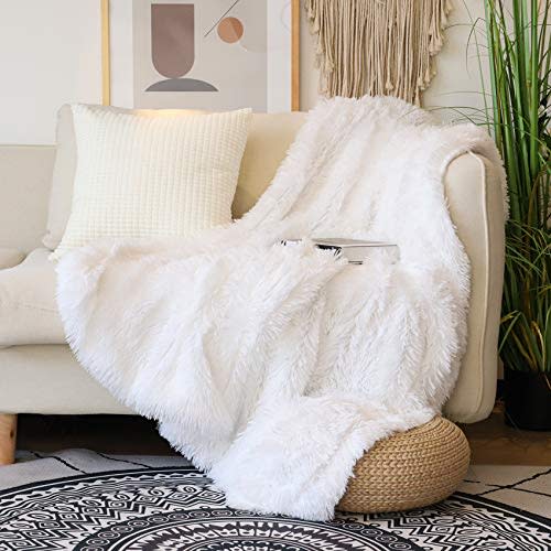 Decorative Extra Soft Faux Fur Throw Blanket 50