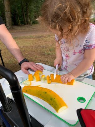 A set of three kid-friendly knives