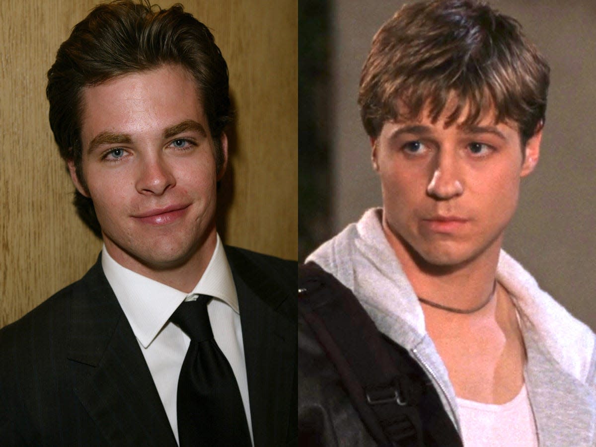 Left: Chris Pine in 2004. Right: Ben McKenzie as Ryan Atwood on season one of "The O.C."