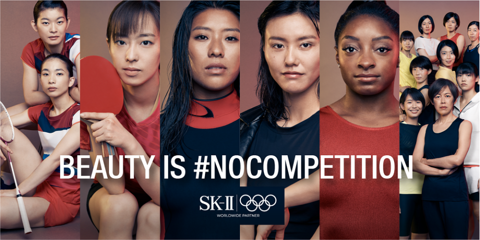 "VS"—an SK-II STUDIO Animated Series is a collection of six animated films based on the real-life experiences of six Olympic athletes—Simone Biles, the world's most decorated gymnast, LiuXiang, world-record swimmer, Ishikawa Kasumi, table tennis player and two-time Olympic medalist, Ayaka Takahashi and Misaki Matsutomo, badminton duo and Olympic gold medalists, Mahina Maeda, surfer and Hinotori Nippon, the Japan Volleyball team, battling toxic competitions in beauty. (Photo: SK-II) 