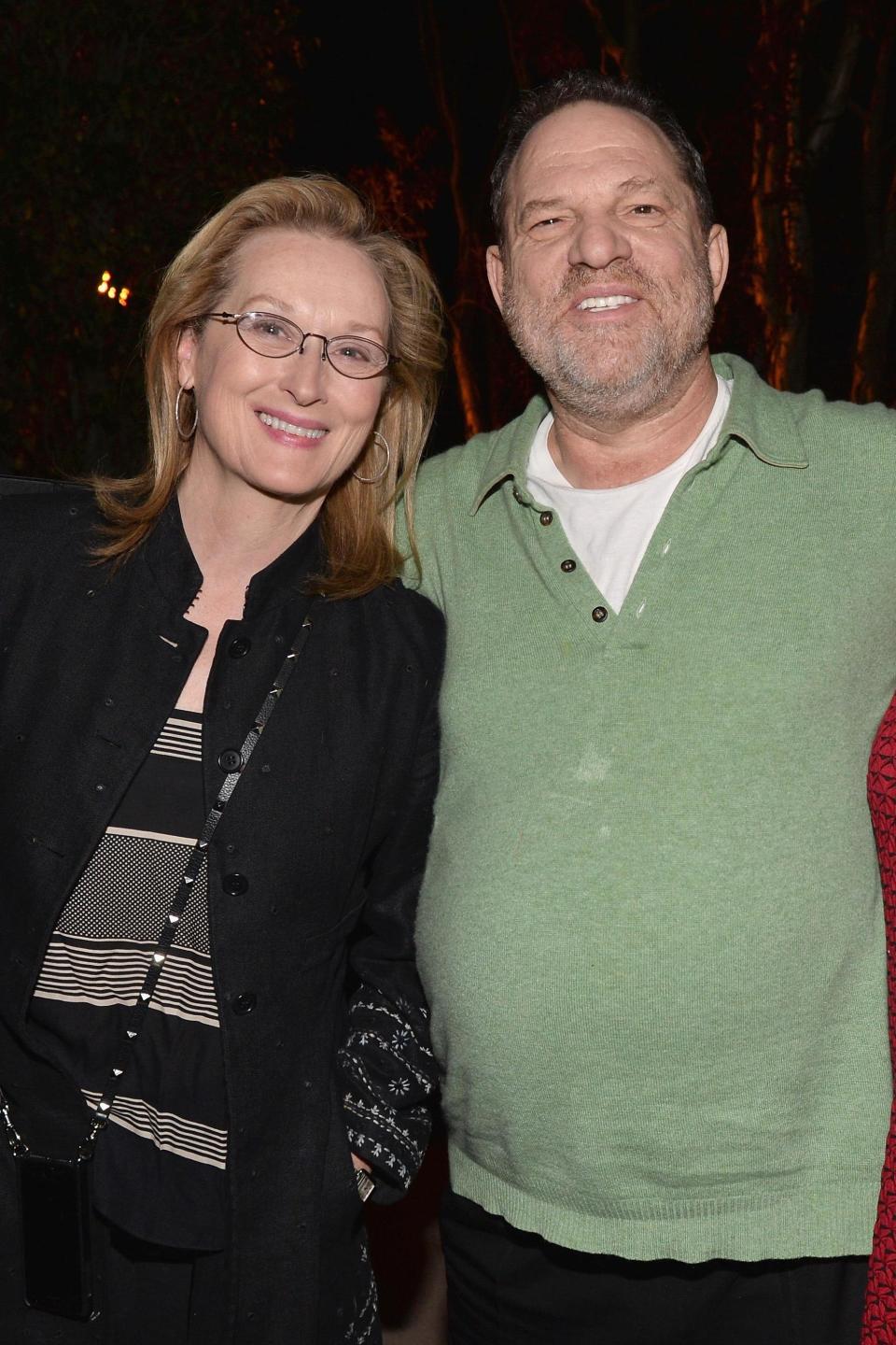 Meryl Streep and Harvey Weinstein. (Photo: Getty Images)
