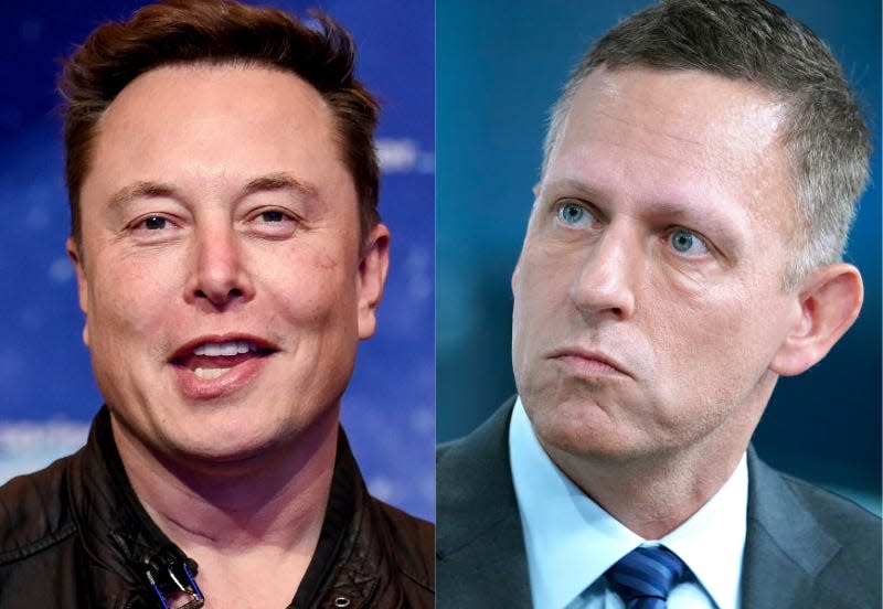 Elon Musk and Peter Thiel