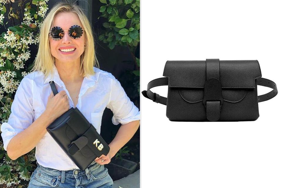 kristen bell; senreve belt bag