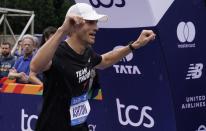<p>Ashton Kutcher is multiple-time Teen Choice Award-winning actor who has been prominently featured in film and television ever since he appeared on <em>That ’70s Show</em> in the ’90s and early aughts. The 44-year-old will race his first-ever marathon in support of his nonprofit, <a href="https://www.thorn.org/" rel="nofollow noopener" target="_blank" data-ylk="slk:Thorn" class="link ">Thorn</a>, which aims to eliminate child sexual abuse from the internet.</p>