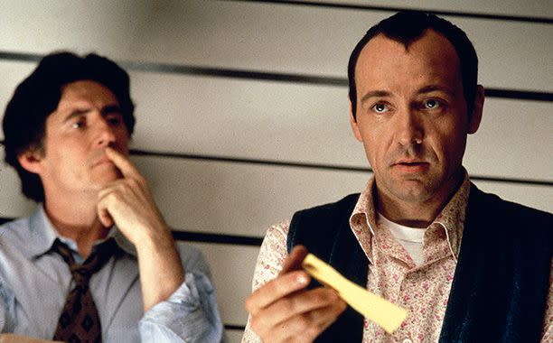 Linda R. Chen Gabriel Byrne and Kevin Spacey in 'The Usual Suspects'