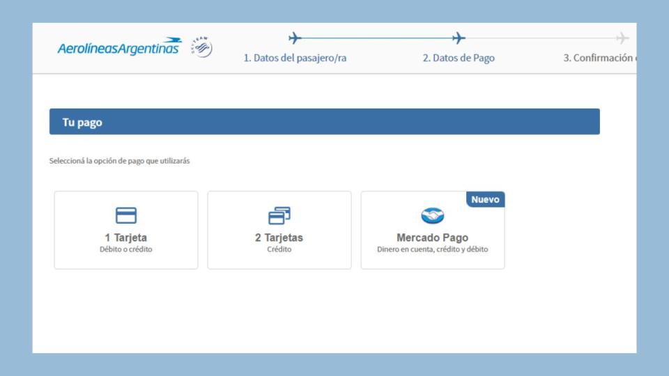Aerolíneas Argentinas ahora permite pagar sus pasajes y adicionales con Mercado Pago