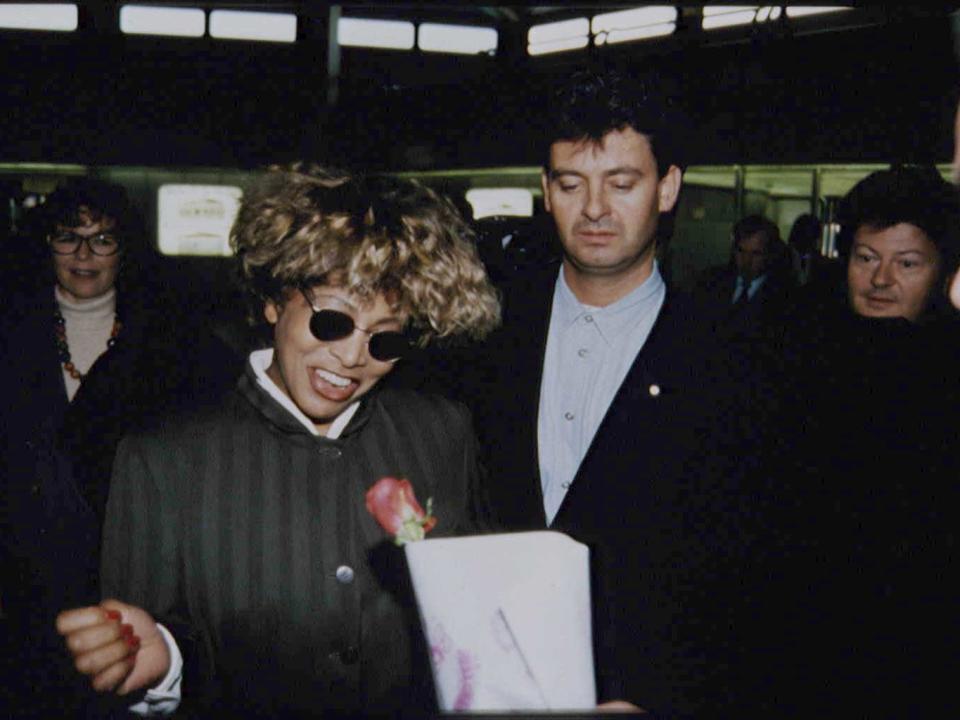 Tina Turner and Erwin Bach at the 42nd Berlin Film Festival in 1992.