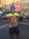 <p>The former NFL running back is an old pro at the marathon game, already completing six races in the three years that he’s been training. Fun fact: Barber credits baseball player and pal CC Sabathia and his wife, Amber, for encouraging him to run his first marathon at a barbecue a few years back.</p>