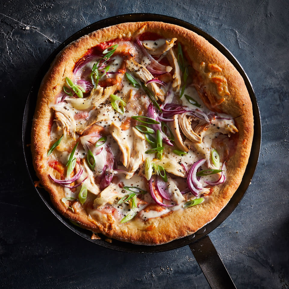 BBQ Chicken Skillet Pizza