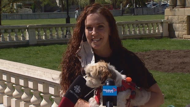 Julia Davis lives near the Lougheed House and says she and her dog Wicket, enjoy walking through the gardens nearly every day.