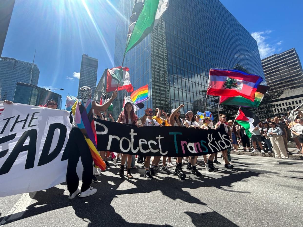 Montreal Pride parade floods downtown streets