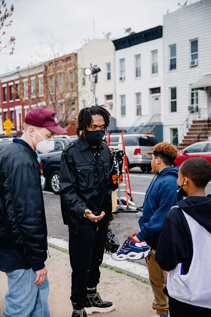 A behind-the-scenes still from the “CrateMaster” film. - Credit: Courtesy of Reebok