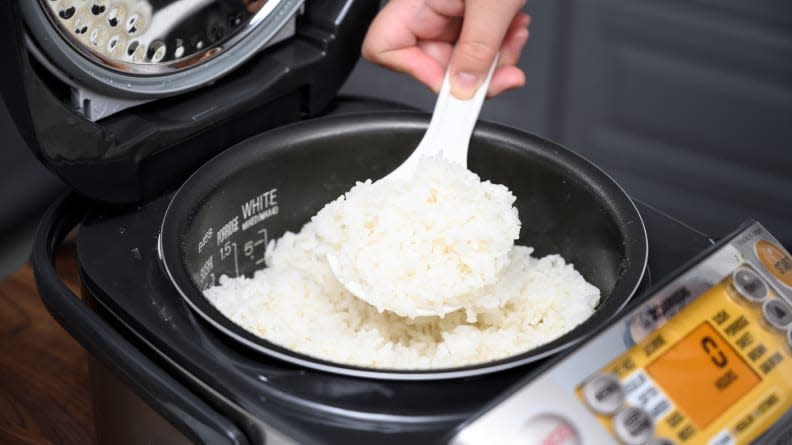 This Zojirushi cooks the best rice we've ever tasted.