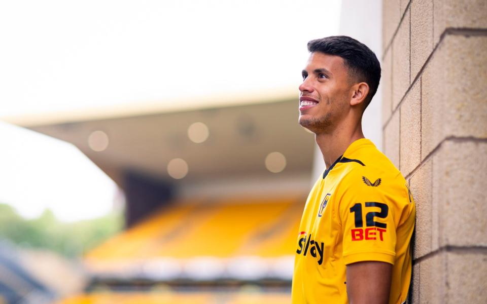Wolverhampton Wanderers unveil new signing Matheus Nunes at Molineux on August 17, 2022 in Wolverhampton, England - Jack Thomas - WWFC/Wolves via Getty Images