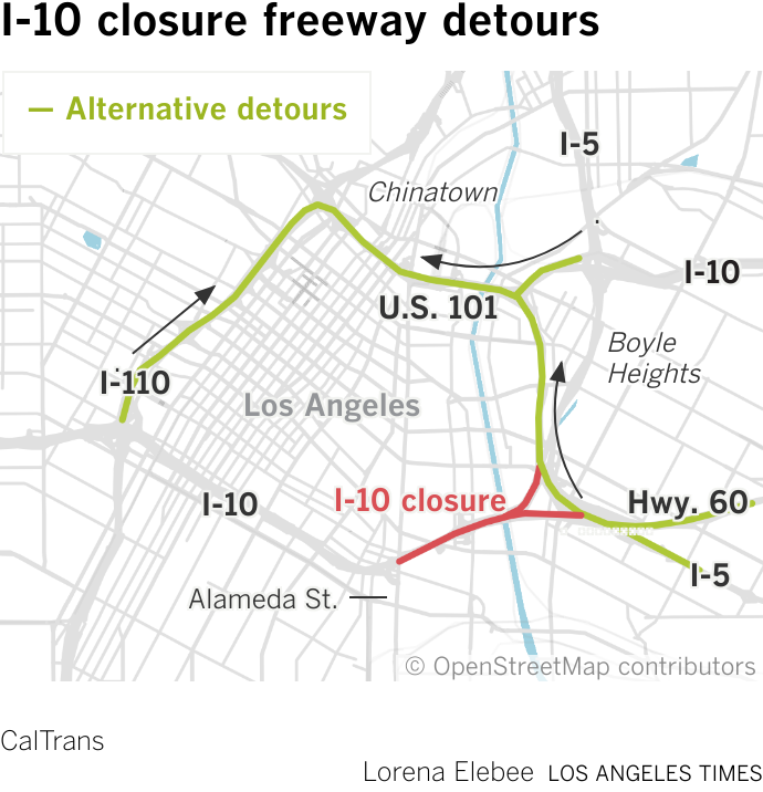 L.A. facing more traffic gridlock amid signs of hope over 10 Freeway ...