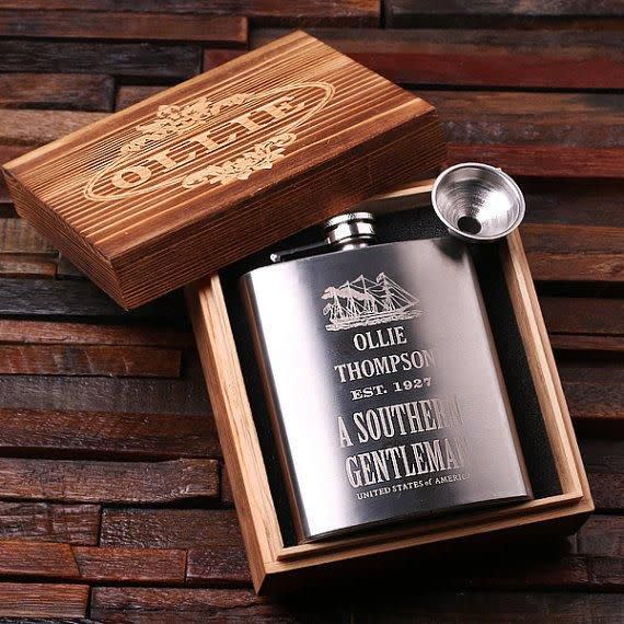 Flask It in a Casket Flask