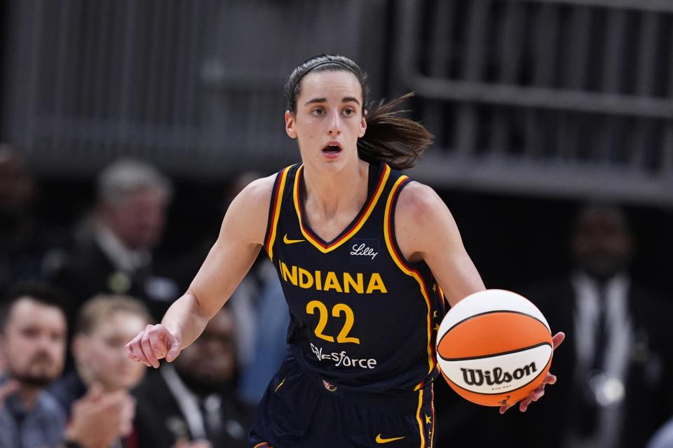 Indiana Fever's Caitlin Clark is getting a lot of WNBA MVP bets. (AP Photo/Darron Cummings)
