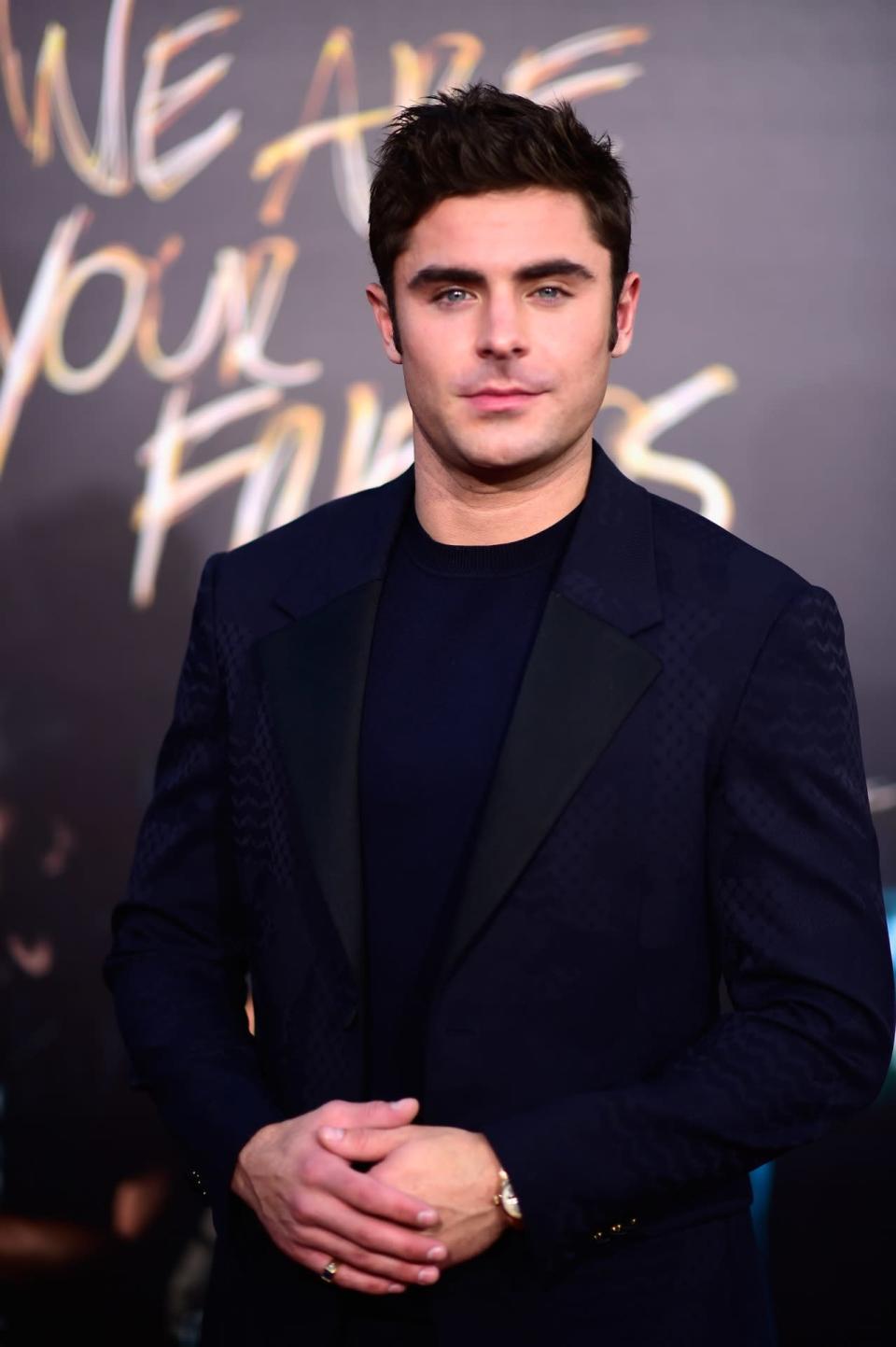 HOLLYWOOD, CA - AUGUST 20: Actor Zac Effron arrives at the Premiere Of Warner Bros. Pictures’ “We Are Your Friends” at TCL Chinese Theatre on August 20, 2015 in Hollywood, California. (Photo by Frazer Harrison/Getty Images)