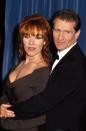 <p>The "Married With Children" stars posed together, both dressed in sleek black ensembles.</p>