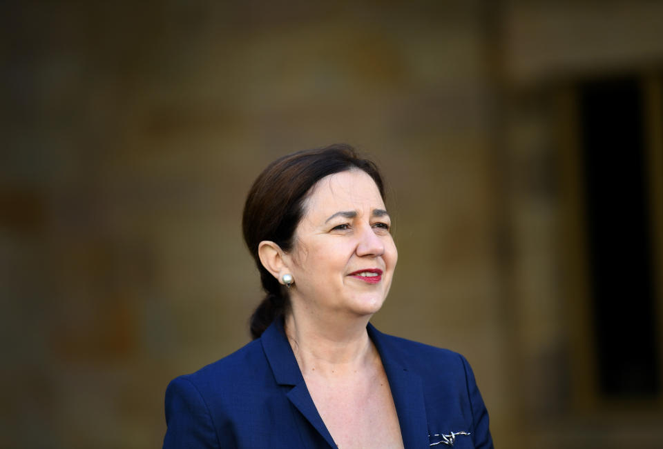 Queensland Premier Annastacia Palaszczuk has announced the state will relax restrictions next weekend. Source: AAP