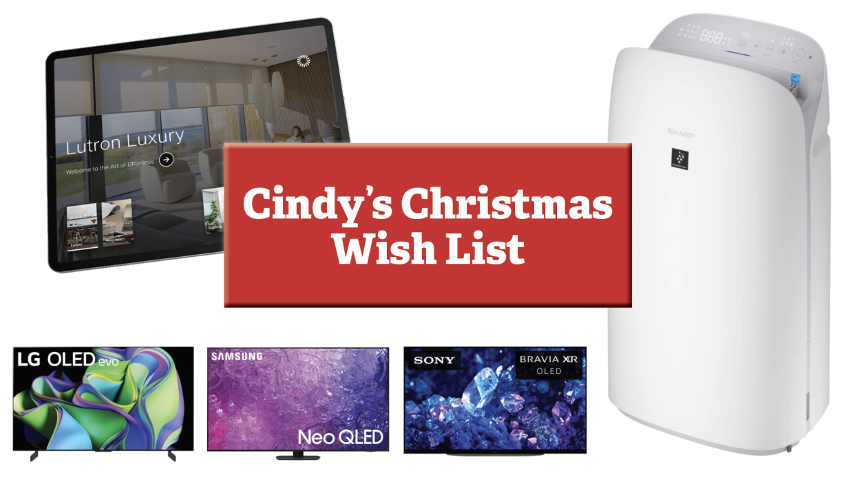  3 Home Electronics on Cindy's Christmas Wish List. 