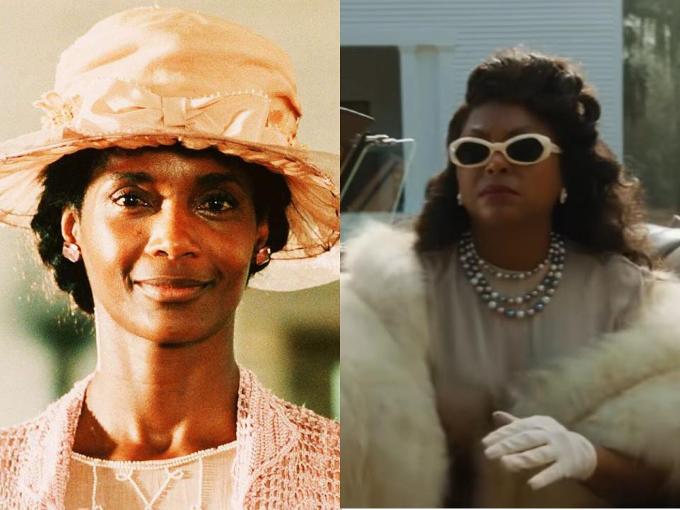 Margaret Avery and Taraji P. Henson as Shug Avery in the classic and remake version of "The Color Purple."