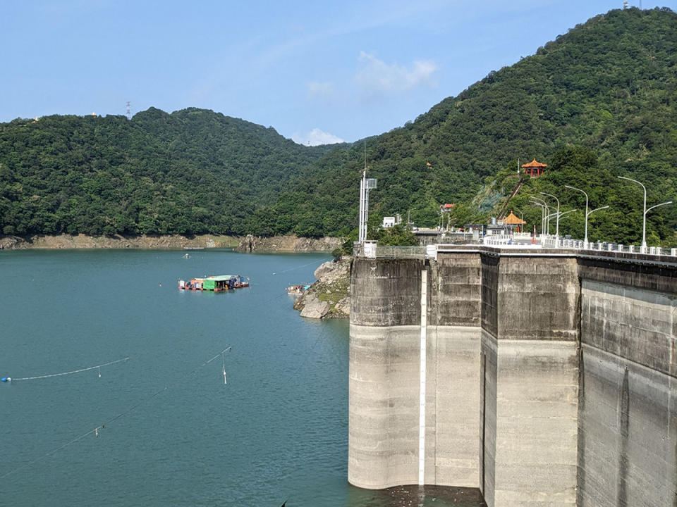 瑪娃颱風帶來雨量，石門水庫蓄水率回升到5成。（圖：北水局提供）