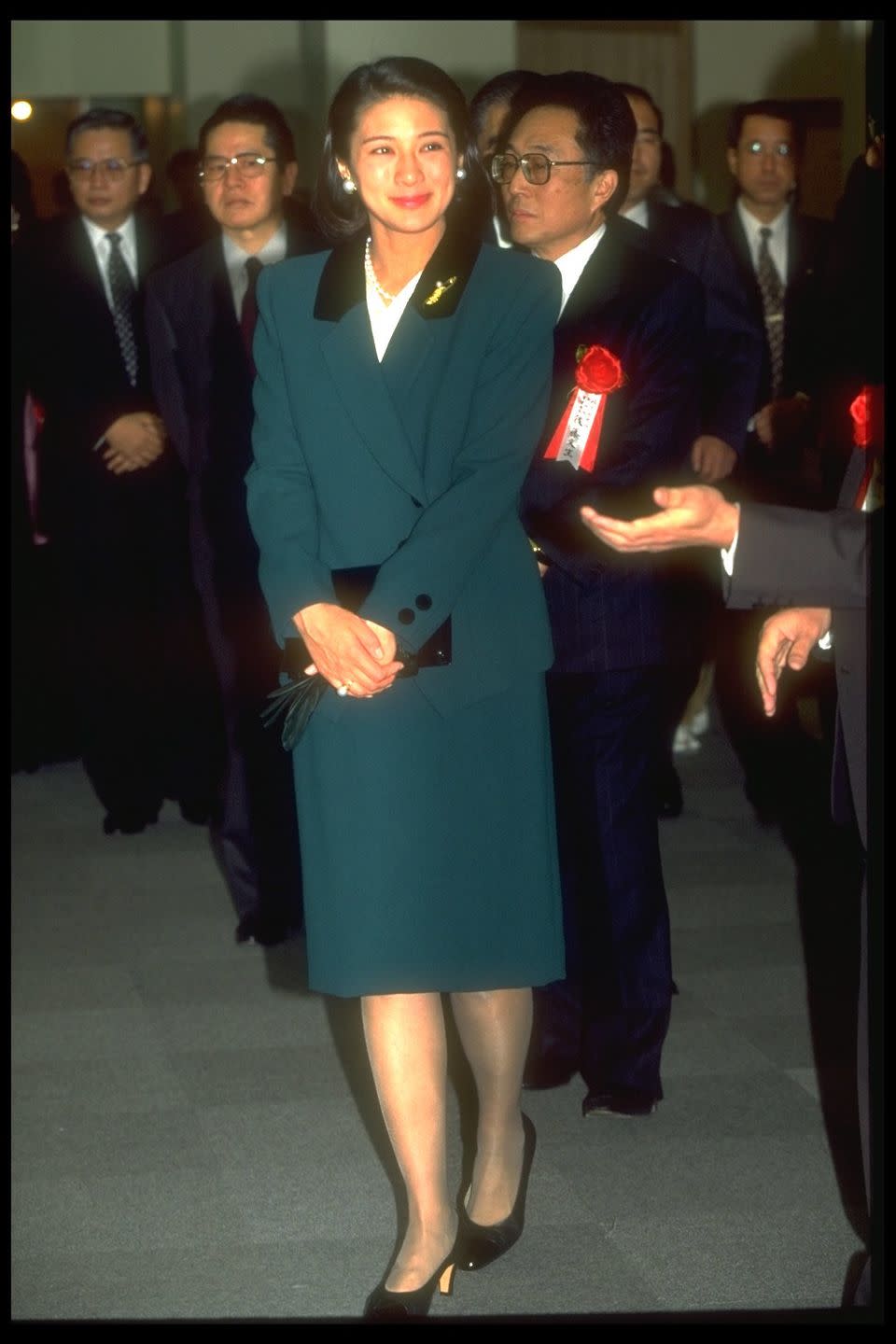 princess masako visiting an exhibition