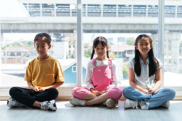 Parents can share with their kids some coping mechanisms, like meditation, they use to deal with their own difficult emotions.