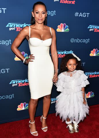 <p>Alberto E. Rodriguez/Getty</p> Mel B and daughter Madison Brown Belafonte attend the "America's Got Talent" Season 11 Live Show at The Dolby Theatre on August 30, 2016 in Hollywood, California.