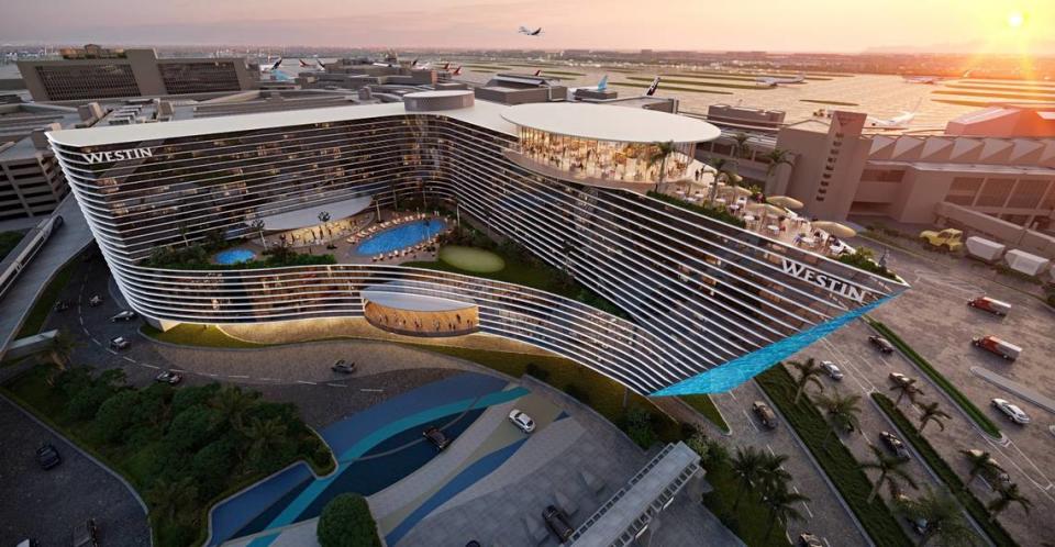 A new Westin hotel is set to open at Miami International Airport in 2027.