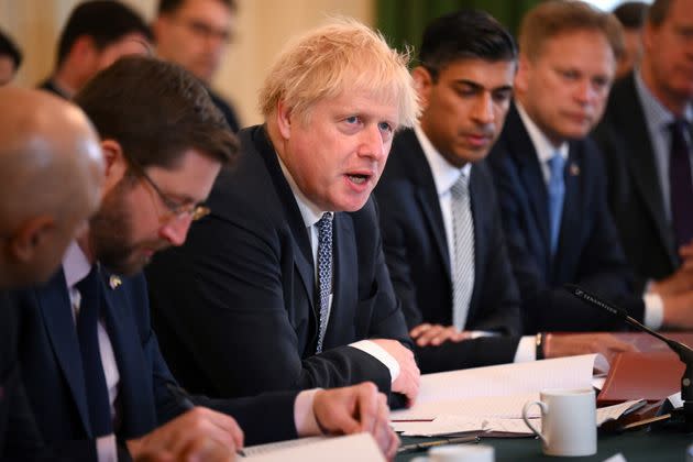 Boris Johnson and Rishi Sunak are reported to be meeting to finalise a deal on Wednesday – the same day as the inquiry into lockdown rule-breaking is expected. (Photo: Daniel Leal via PA Wire/PA Images)