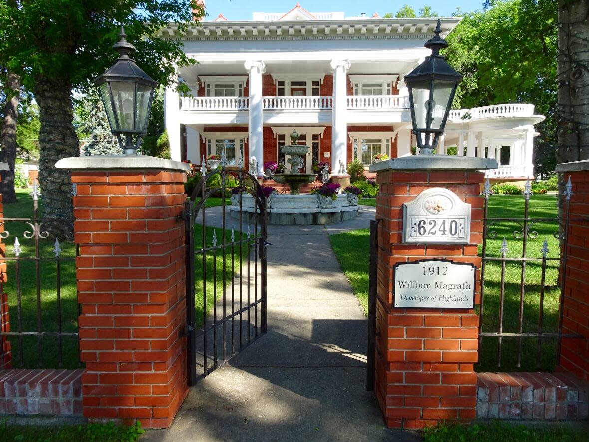 The Magrath Mansion on Ada Boulevard in northwest Edmonton was up for sale in 2020 with an asking price of $5.25 million.  (Jane Robertson/CBC - image credit)