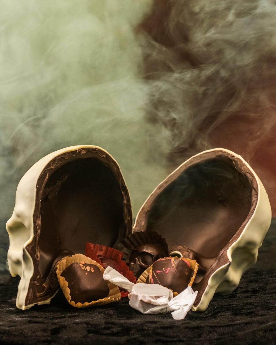 Chocolate skulls from Lagusta's Luscious in New Paltz, NY.