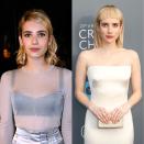 <p><strong>Wann:</strong> 11. Januar 2018<br> Emma Roberts zeigte sich mit ihrem neuen Fransenpony-Look erstmals bei den Critics‘ Choice Awards 2018 und das ist im Vergleich zu ihrem typischen Seitenscheitel eine ziemliche Veränderung. <em>[Bild: Getty]</em> </p>