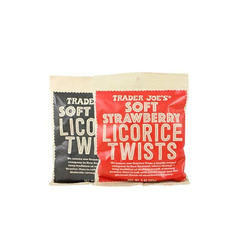 <h2>Soft Strawberry Licorice Twists</h2> <p>We like to think of this strawberry licorice as a gift from the candy gods.</p> <p> <strong>Related Articles</strong> <ul> <li><a rel="nofollow noopener" href="http://thezoereport.com/fashion/style-tips/box-of-style-ways-to-wear-cape-trend/?utm_source=yahoo&utm_medium=syndication" target="_blank" data-ylk="slk:The Key Styling Piece Your Wardrobe Needs;elm:context_link;itc:0;sec:content-canvas" class="link ">The Key Styling Piece Your Wardrobe Needs</a></li><li><a rel="nofollow noopener" href="http://thezoereport.com/fashion/trends/history-of-leggings-video/?utm_source=yahoo&utm_medium=syndication" target="_blank" data-ylk="slk:The History Of Leggings Is Actually Pretty Cool;elm:context_link;itc:0;sec:content-canvas" class="link ">The History Of Leggings Is Actually Pretty Cool</a></li><li><a rel="nofollow noopener" href="http://thezoereport.com/fashion/style-tips/5-fashion-rules-breaking/?utm_source=yahoo&utm_medium=syndication" target="_blank" data-ylk="slk:5 Fashion Rules You Should Be Breaking (And How To);elm:context_link;itc:0;sec:content-canvas" class="link ">5 Fashion Rules You Should Be Breaking (And How To)</a></li> </ul> </p>