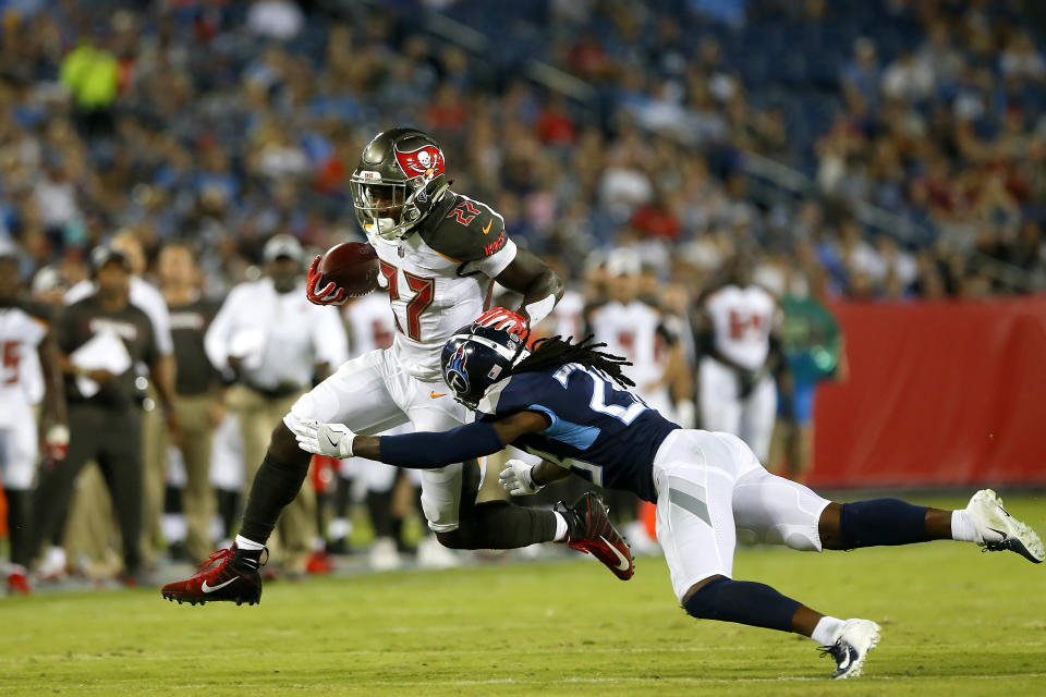 Everyone is confused about the NFL’s new helmet rule, but that hasn’t stopped referees from calling it. (Getty Images)