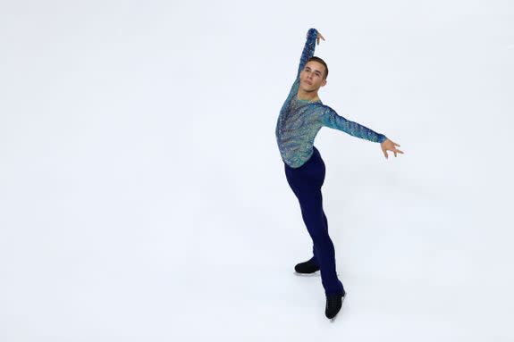 Adam Rippon performs at the ISU Grand Prix of Figure Skating at Herb Brooks Arena on Nov. 25, 2017.