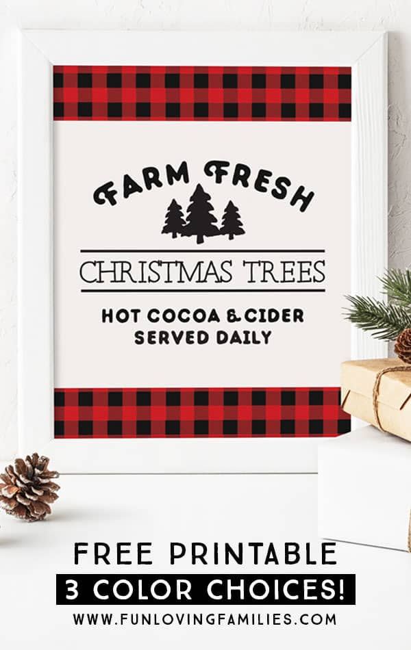 Printable 'Farm Fresh Christmas Trees' Artwork