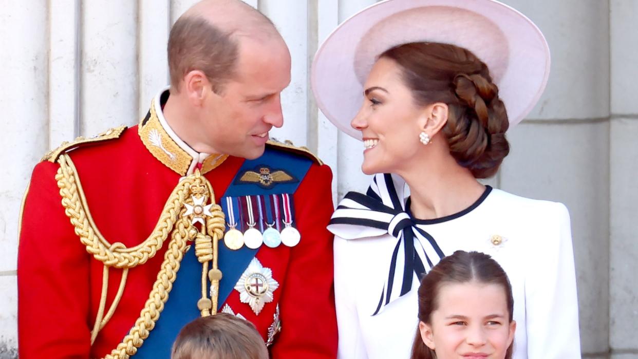 William and Kate share loving looks