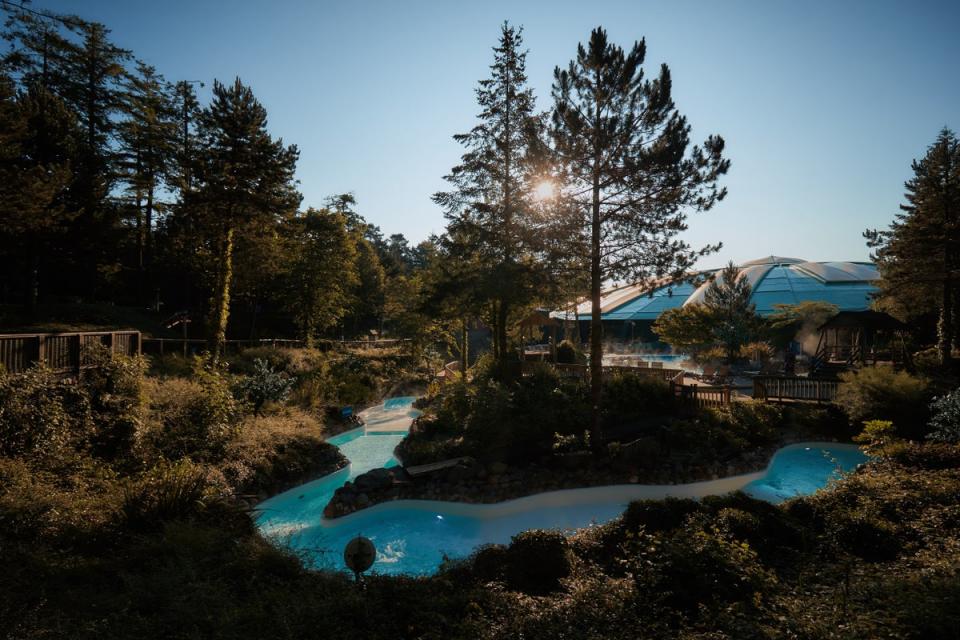 The ‘rapids’ at Longleat Forest (Center Parcs)